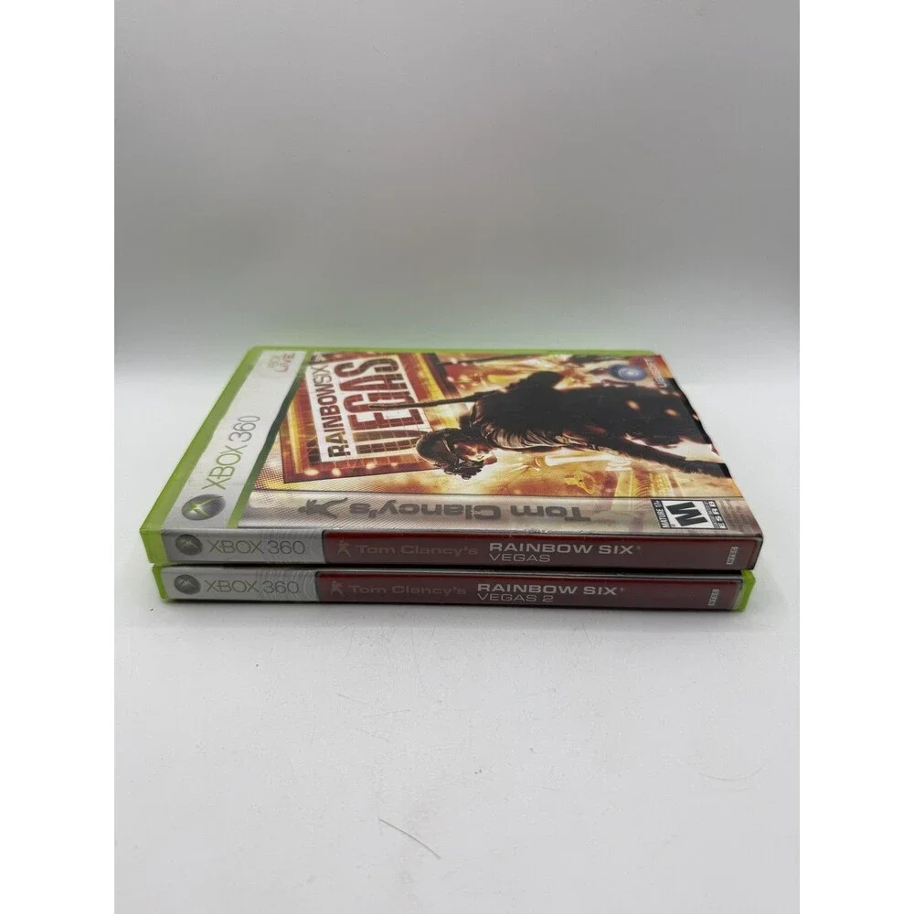 Tom Clancy's Rainbow Six Vegas & Vegas 2 Xbox 360 Lot Tested M EXTRA disk